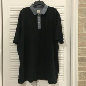 Black merona polo